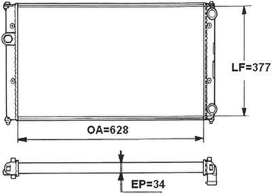 Radiador de Resfriamento - Valeo - 731265R - Unitário