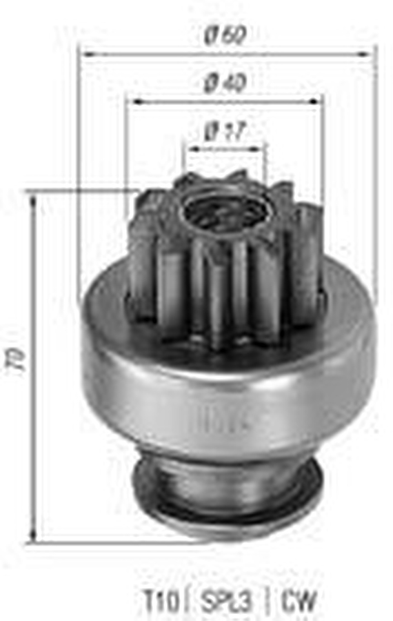 Impulsor de Partida do Motor de Arranque - Zen - 0064 - Unitário