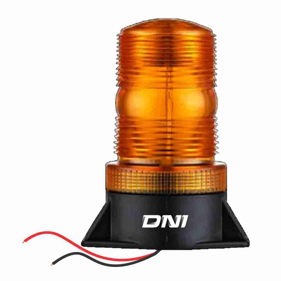 Sinalizador Visual Âmbar de 4 Flashes de Advertência 12V À 80V - DNI - DNI 4018 - Unitário