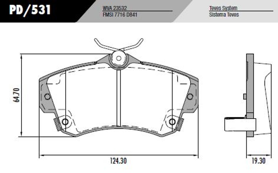 Pastilha de Freio - Fras-le - PD/531 - Jogo