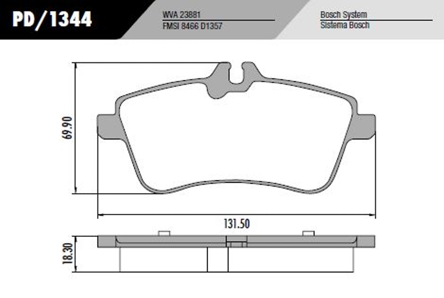 Pastilha de Freio - Fras-le - PD/1344 - Jogo
