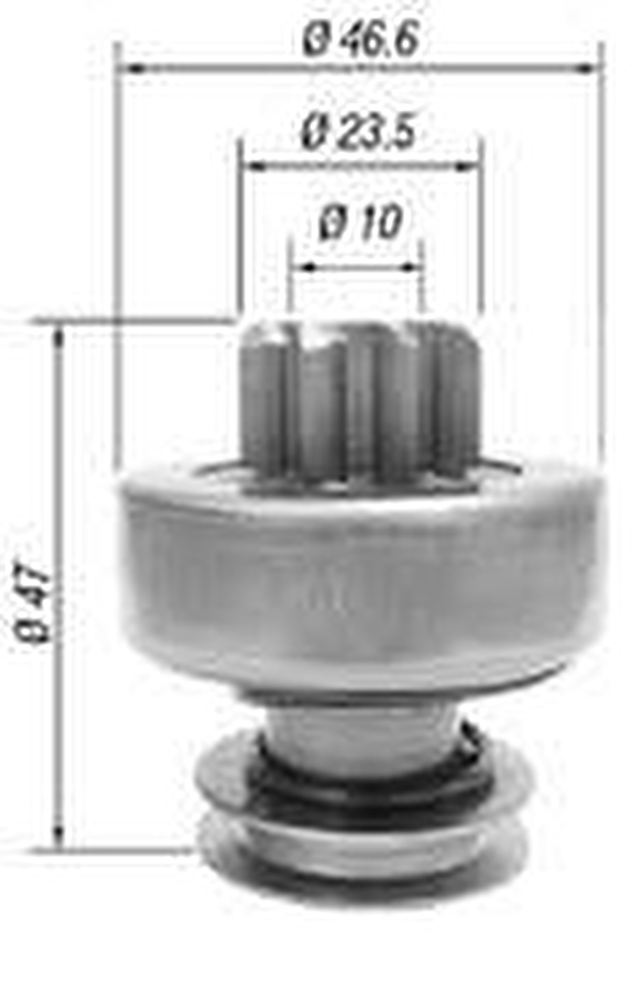 Impulsor de Partida do Motor de Arranque Automotivo Unitário - Zen - 1674 - Unitário