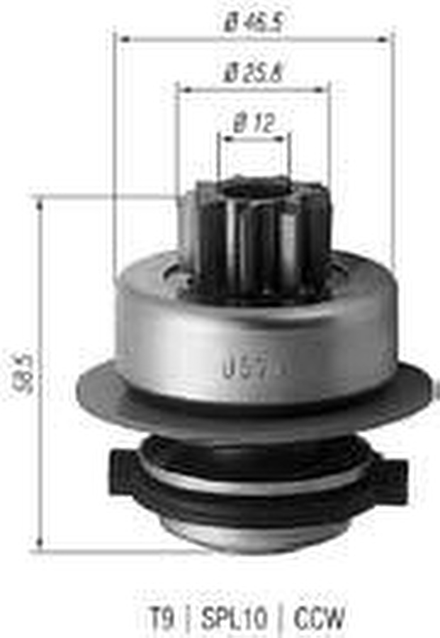 Impulsor de Partida do Motor de Arranque - Zen - 0579 - Unitário