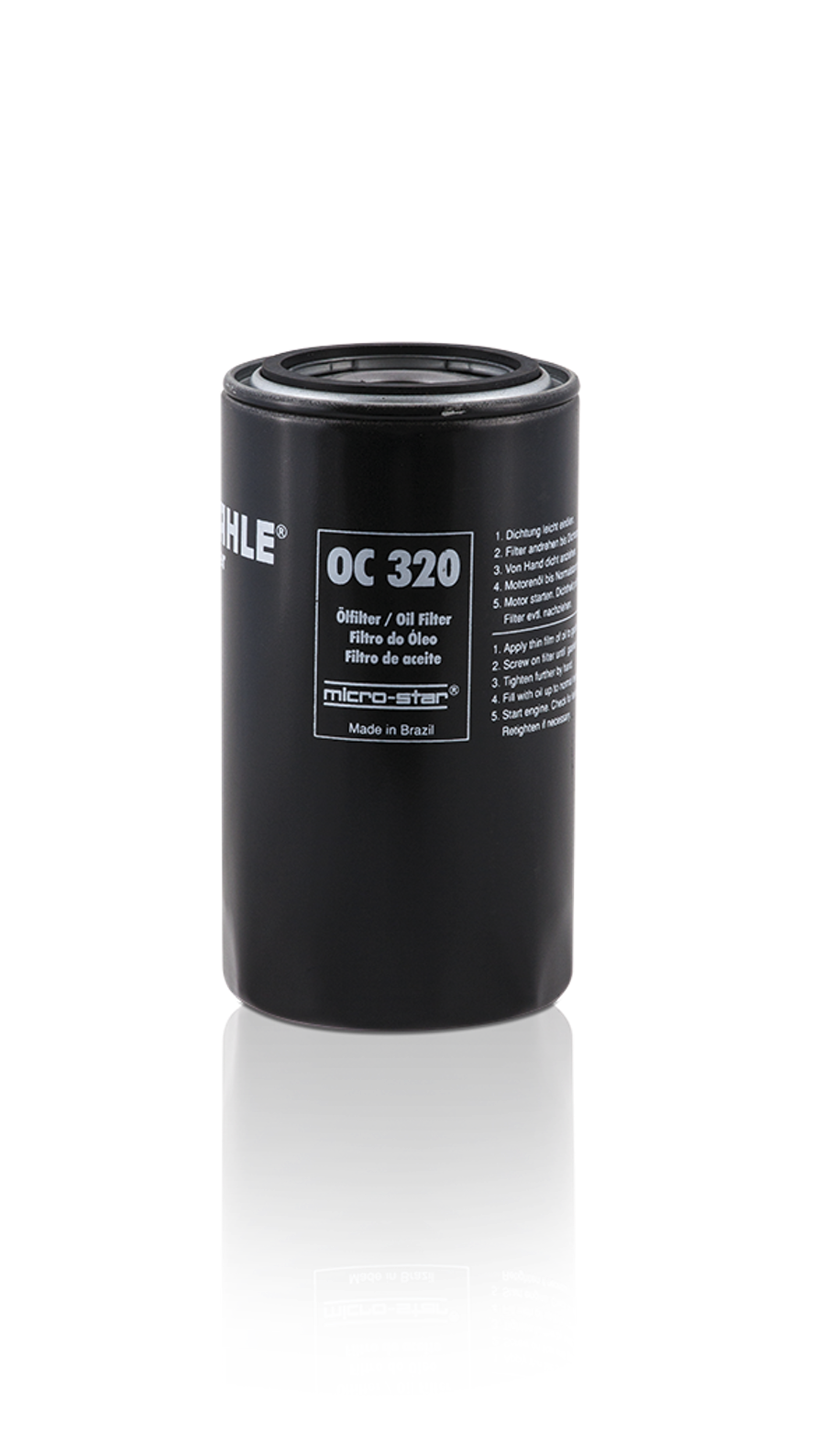 Filtro Blindado de Óleo - MAHLE - OC320 - Unitário