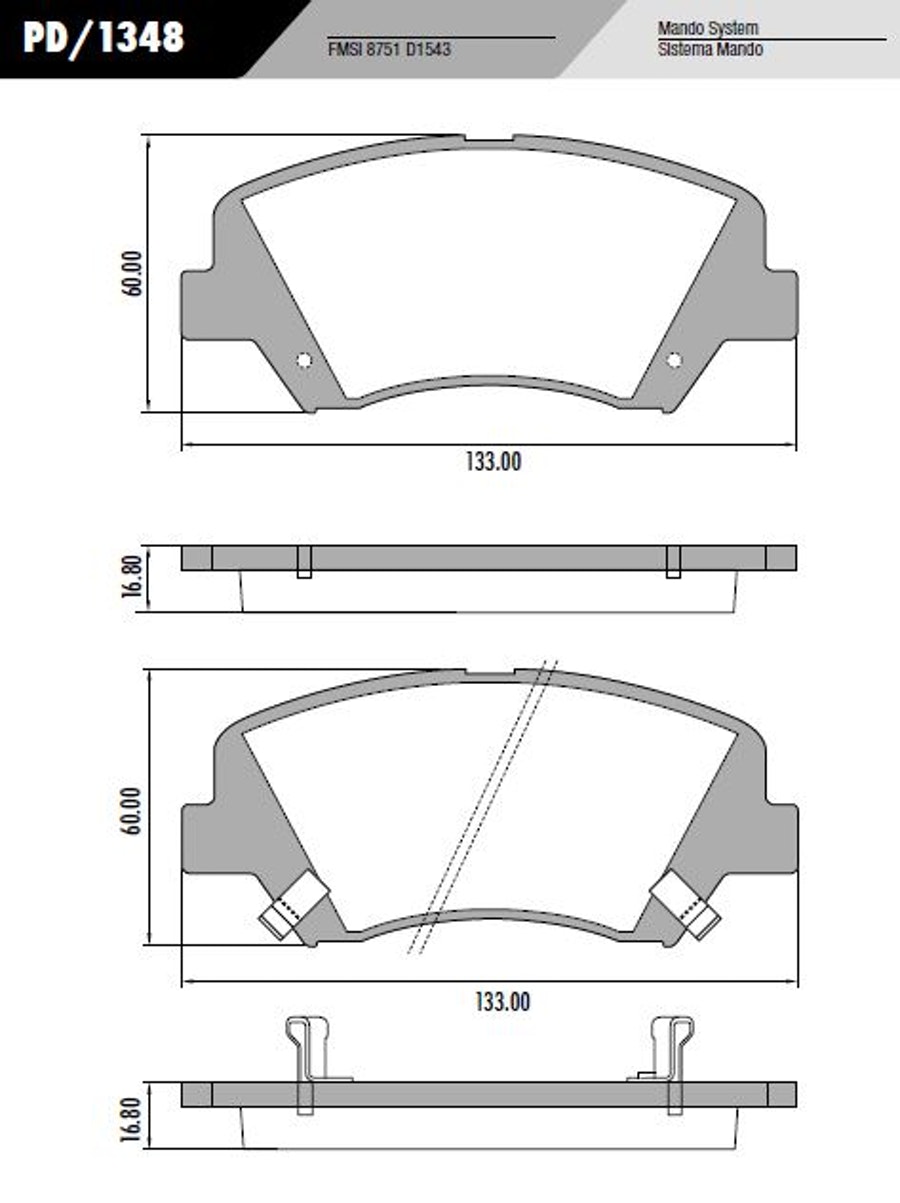 Pastilha de Freio - Fras-le - PD/1348 - Jogo