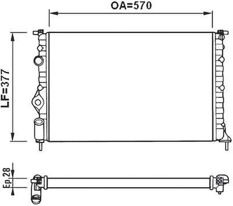 Radiador de Resfriamento - Valeo - 731379R - Unitário
