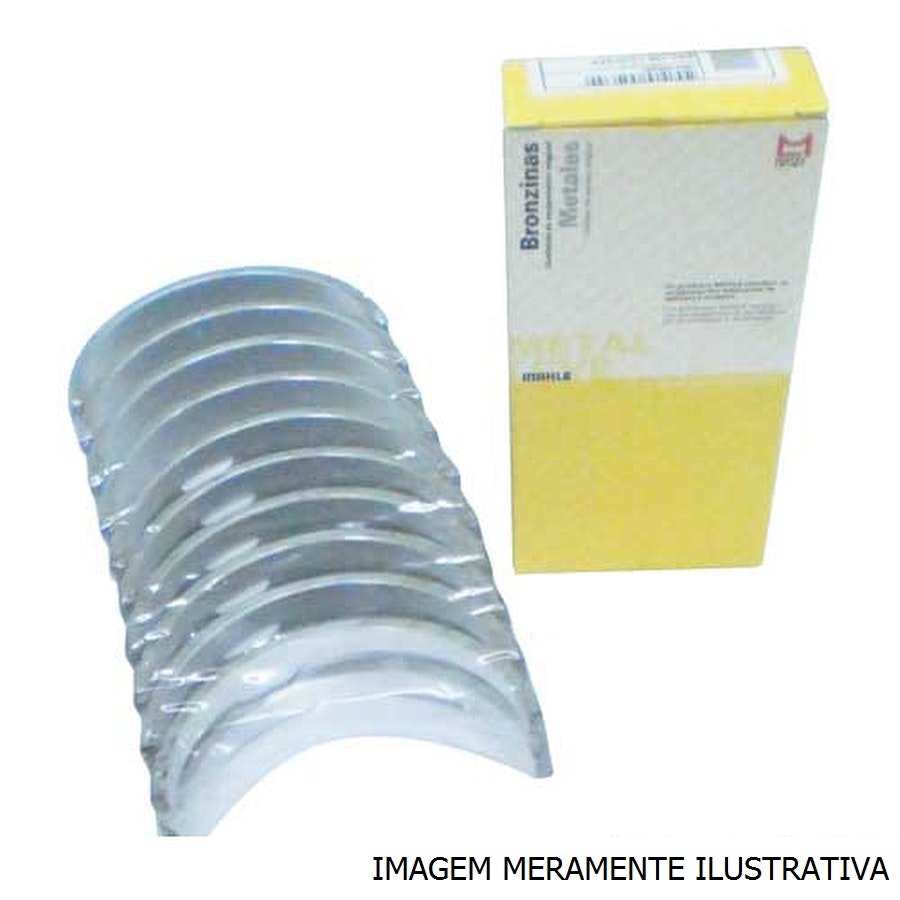 Jogo de Bronzina Central SPA 0,75 - Metal Leve - SBC-314-P 0,75 - Jogo