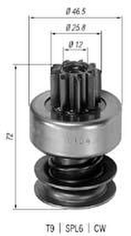 Impulsor de Partida do Motor de Arranque - Zen - 0104 - Unitário