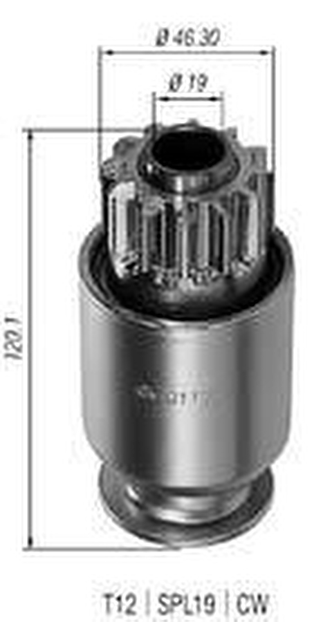 Impulsor de Partida do Motor de Arranque - Zen - 0117 - Unitário