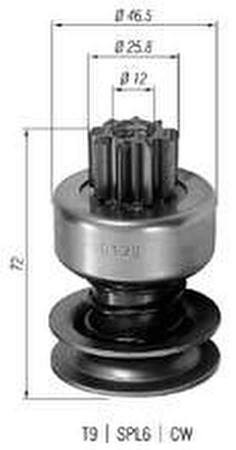 Impulsor de Partida do Motor de Arranque - Zen - 0126 - Unitário