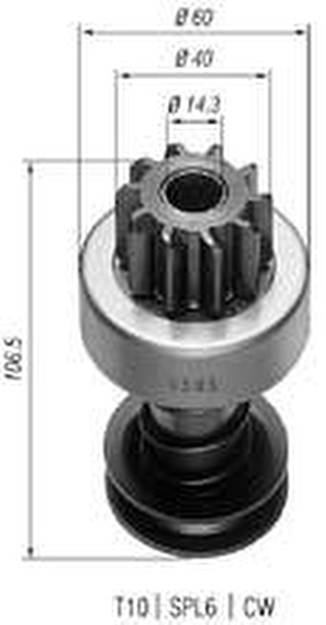 Impulsor de Partida do Motor de Arranque - Zen - 0505 - Unitário