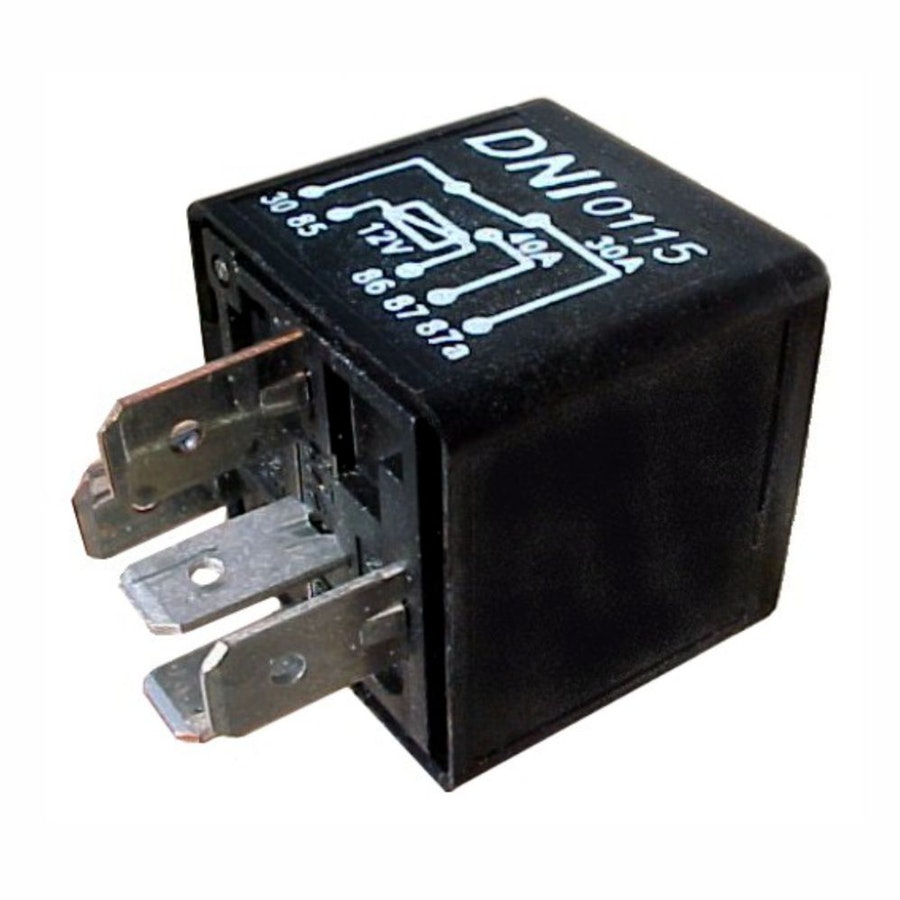 Relé Auxiliar Reversor 12V 5 Terminais para VW Audi GM Volvo Mercedes Hyundai Iveco Linha Pesada - DNI - DNI 0115 - Unitário