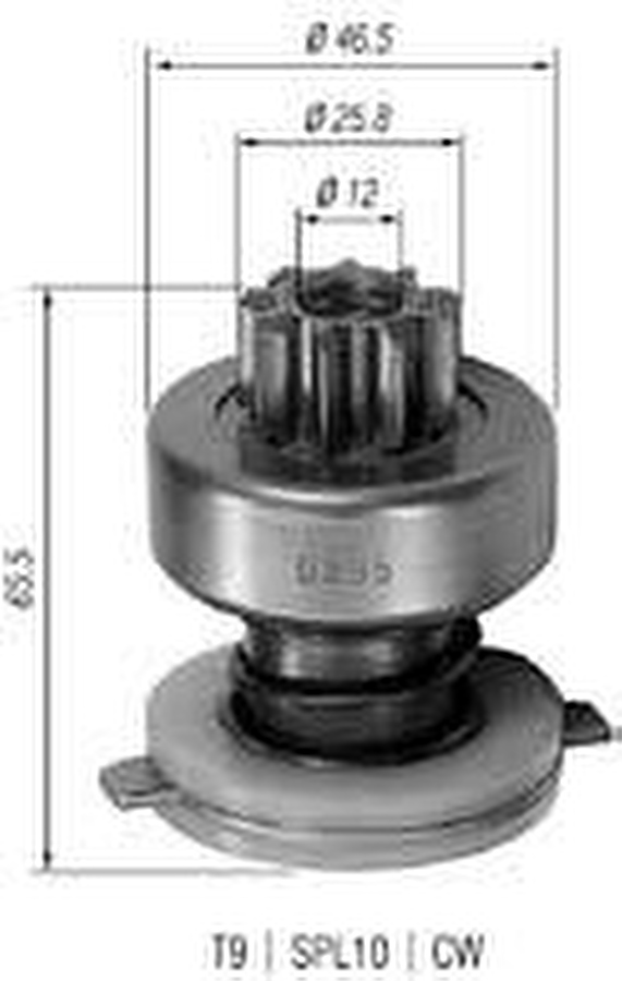 Impulsor de Partida do Motor de Arranque - Zen - 0395 - Unitário