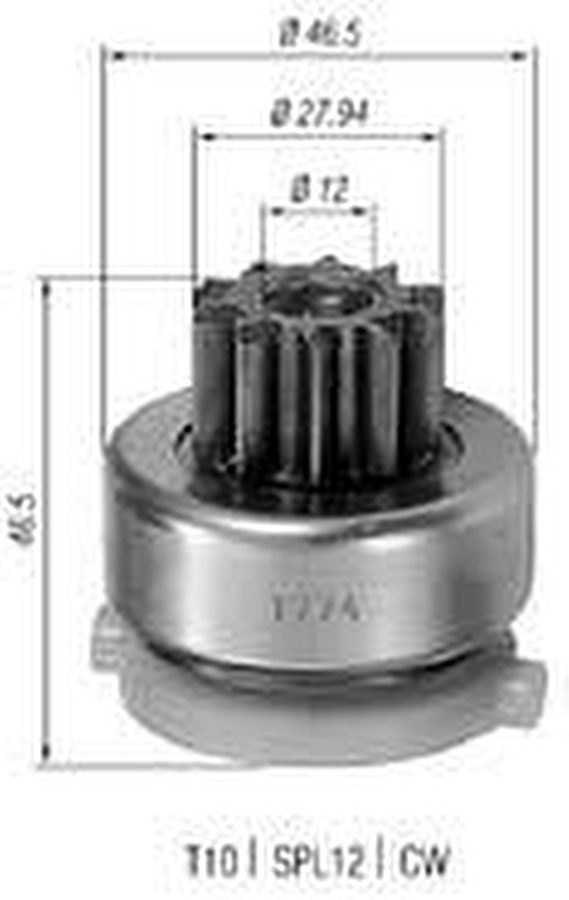 Impulsor de Partida do Motor de Arranque - Zen - 1224 - Unitário