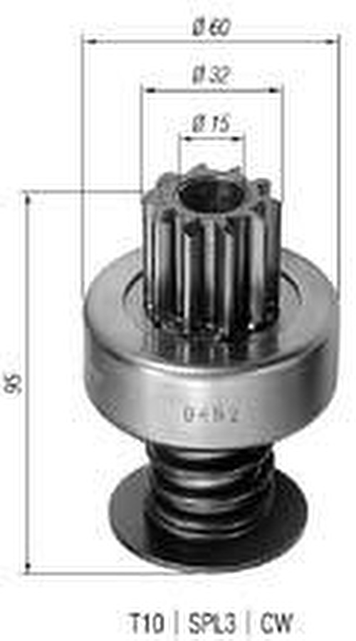 Impulsor de Partida do Motor de Arranque - Zen - 0492 - Unitário