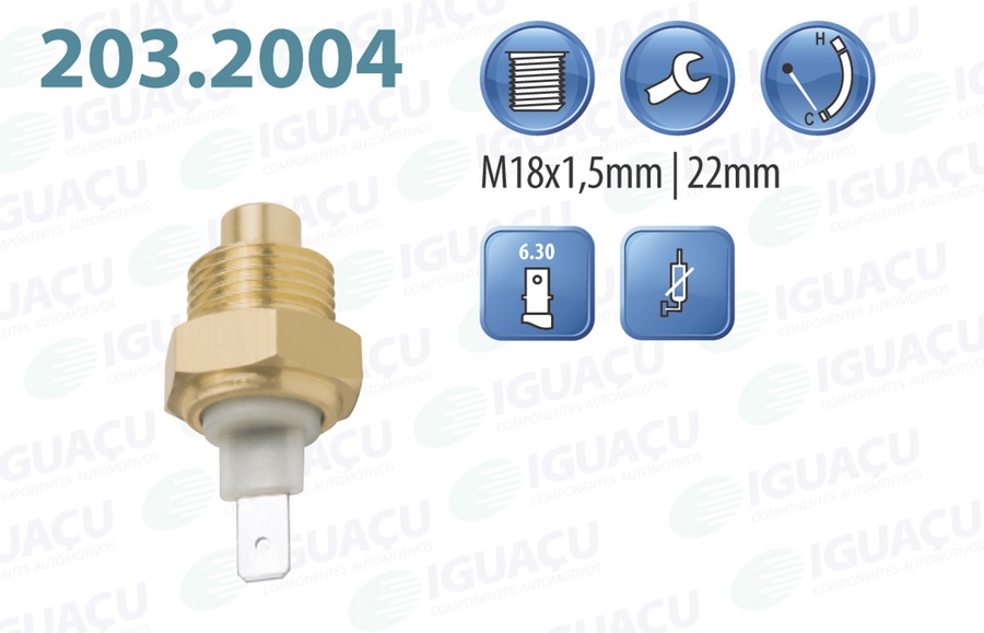 Sensor para o Marcador de Temperatura do Painel - Iguaçu - 203.2004 - Unitário