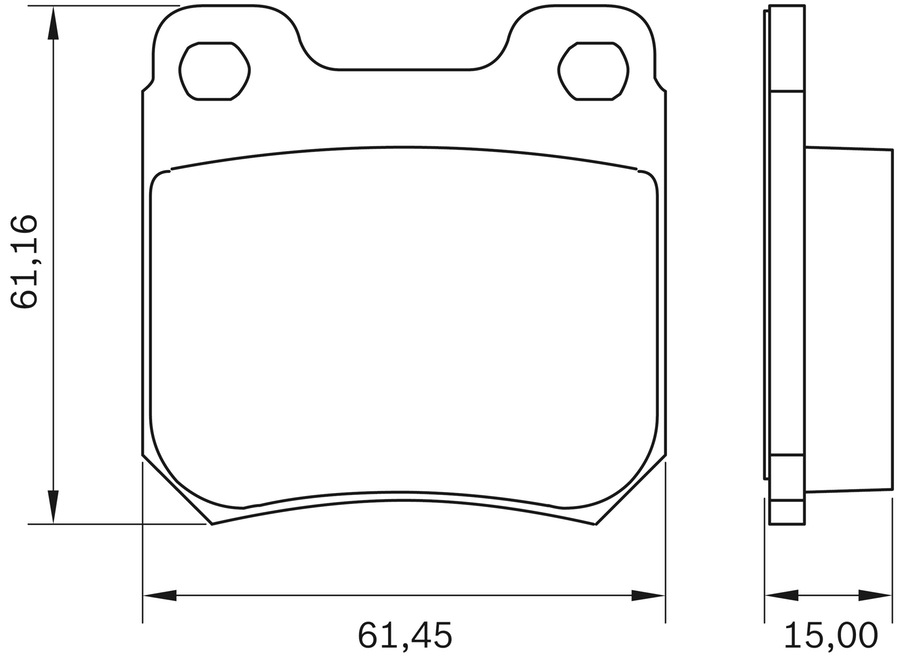 Pastilha de Freio - BB 38 - Bosch - 0986BB0034 - Jogo