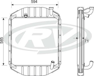 Radiador de Água - Visconde - 19106 - Unitário