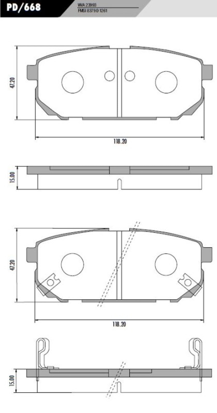 Pastilha de Freio - Fras-le - PD/668 - Jogo