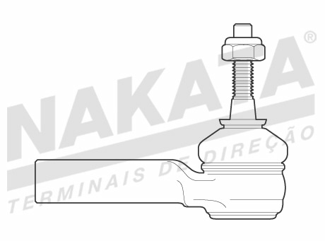 Terminal de Direção - Nakata - N 96015 - Unitário