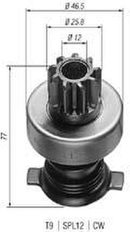 Impulsor de Partida do Motor de Arranque - Zen - 0135 - Unitário