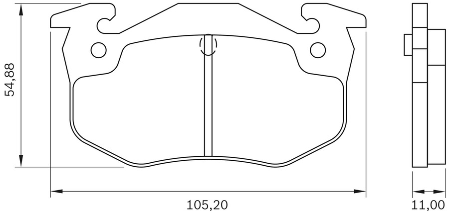 Pastilha de Freio - BB 465 - Bosch - 0986BB0165 - Jogo