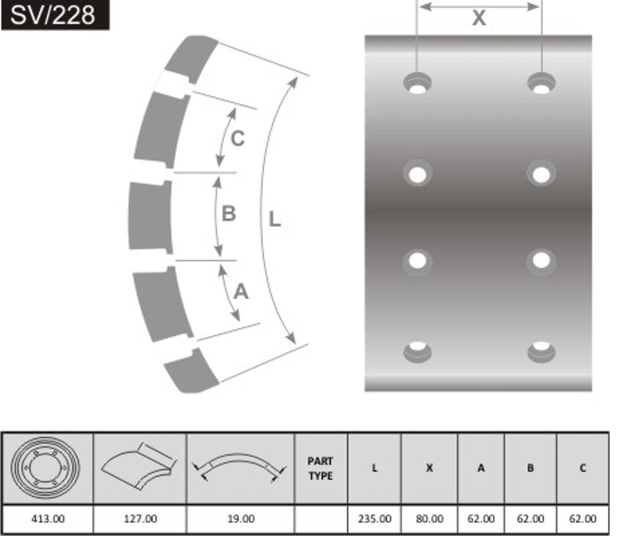Sv/228 - Fras-le - SV/228 - Par