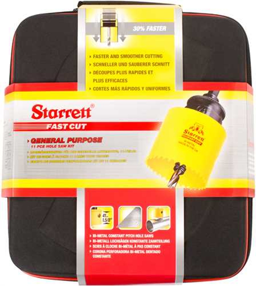 Jogo de Serra Copo 19 à 76,00mm com 15 Peças - Starrett - KFC11041-S - Unitário