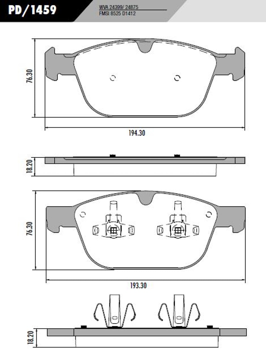 Pastilha de Freio - Fras-le - PD/1459 - Jogo