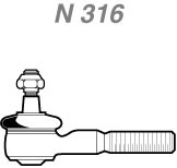 Terminal de Direção - Nakata - N 316 - Unitário