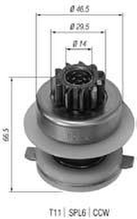 Impulsor de Partida do Motor de Arranque - Zen - 0540 - Unitário