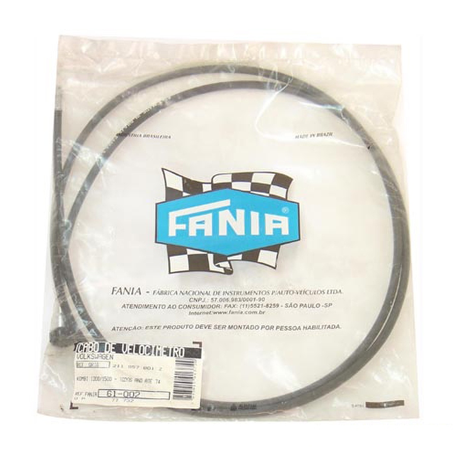 Cabo do Velocímetro - Fania - 61-002 - Unitário
