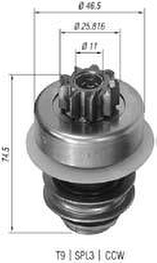 Impulsor de Partida do Motor de Arranque - Zen - 0191 - Unitário