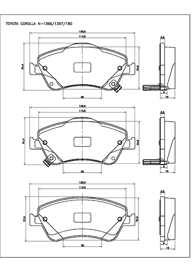 Pastilha de Freio Dianteira - Cobreq - N-1366 - Jogo