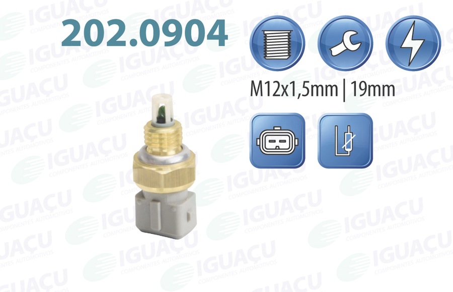 Sensor De Temperatura do Ar - Iguaçu - 202.0904 - Unitário