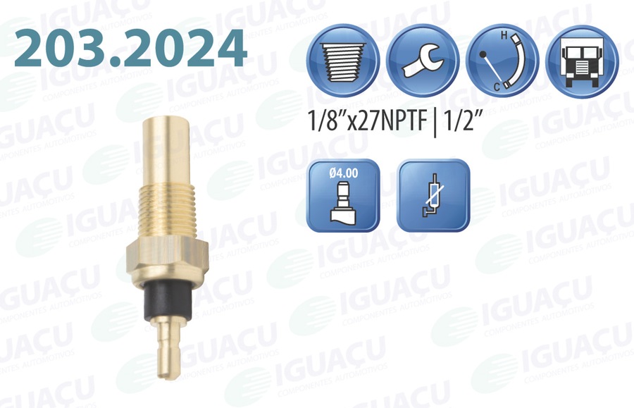Sensor para o Marcador de Temperatura do Painel - Iguaçu - 203.2024 - Unitário