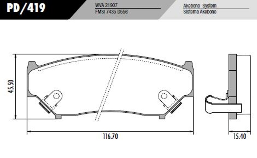 Pastilha de Freio - Fras-le - PD/419 - Jogo