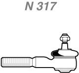 Terminal de Direção - Nakata - N 317 - Unitário
