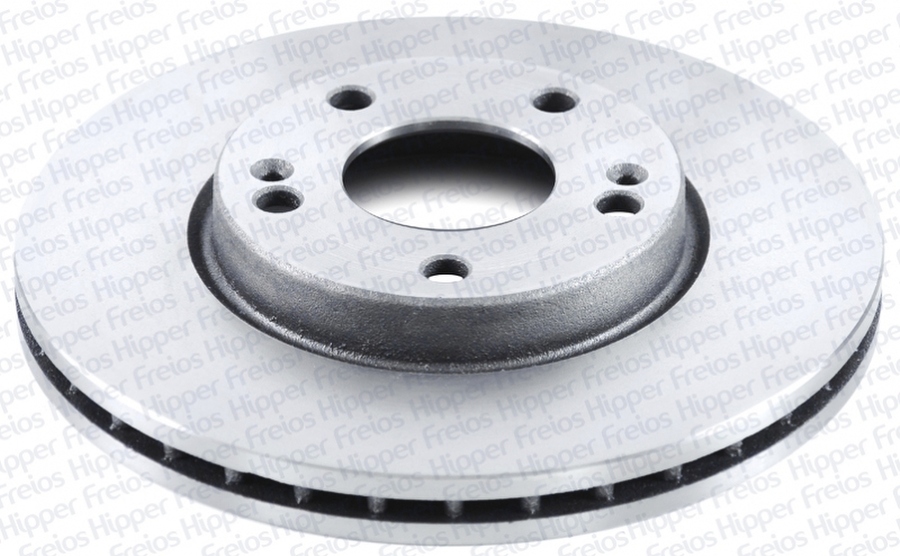 Disco de freio dianteiro Hyundai i30, IX35, Sonata, Tucson, ventilado 280mm 5 furos - Hipper Freios - HF 325D - Unitário
