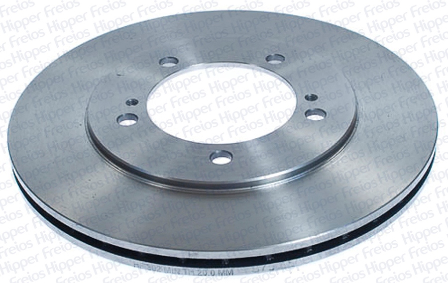 Disco de Freio Ventilado sem Cubo - Hipper Freios - HF 302 - Par