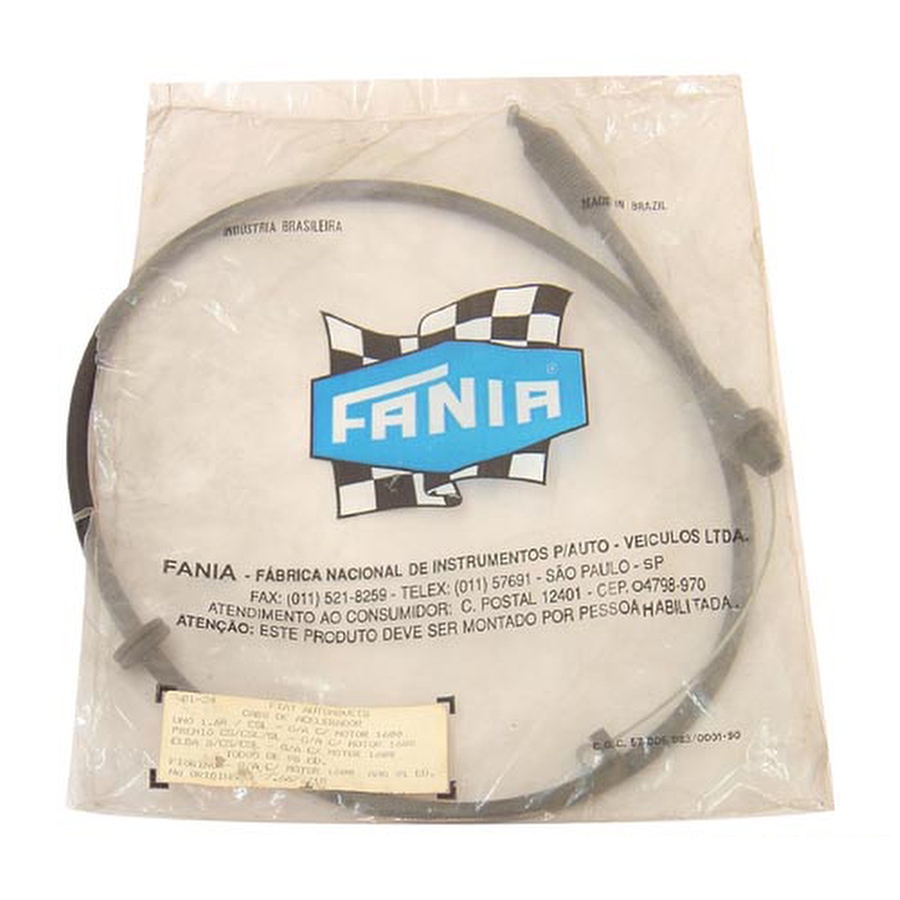 Cabo do Acelerador - Fania - 81-024 - Unitário