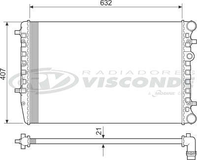 Radiador de Água - Visconde - 12517 - Unitário