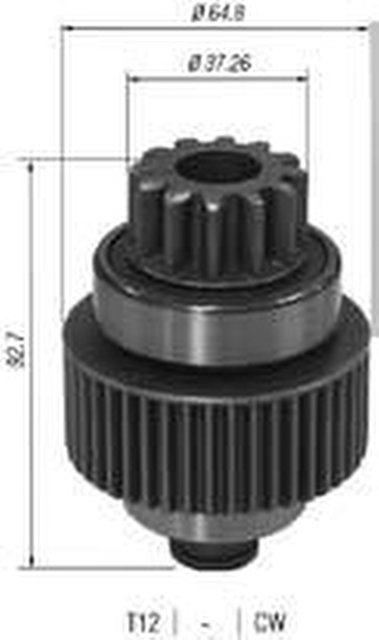 Impulsor de Partida do Motor de Arranque - Zen - 1081 - Unitário