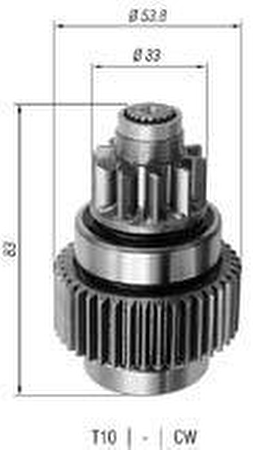 Impulsor de Partida do Motor de Arranque - Zen - 0816 - Unitário