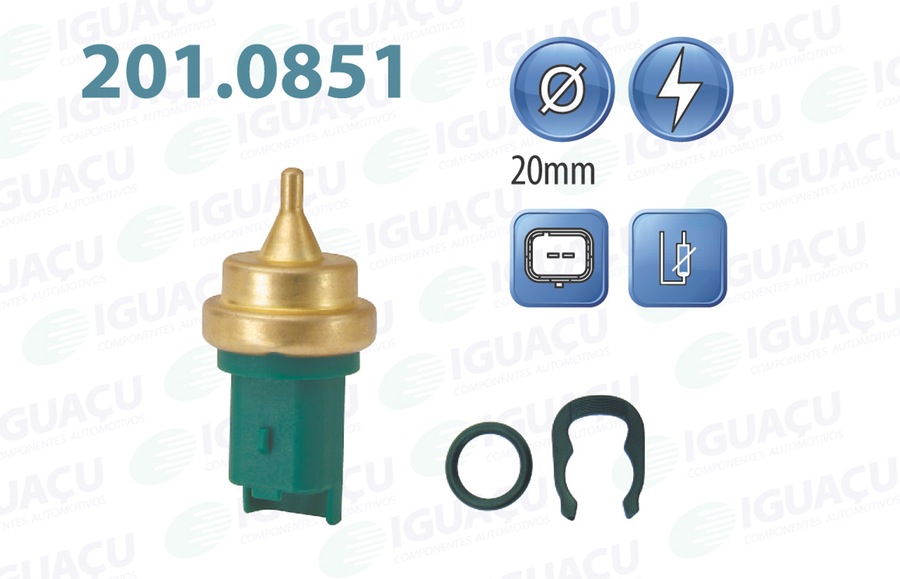 Sensor de Temperatura de Água - Iguaçu - 201.0851 - Unitário