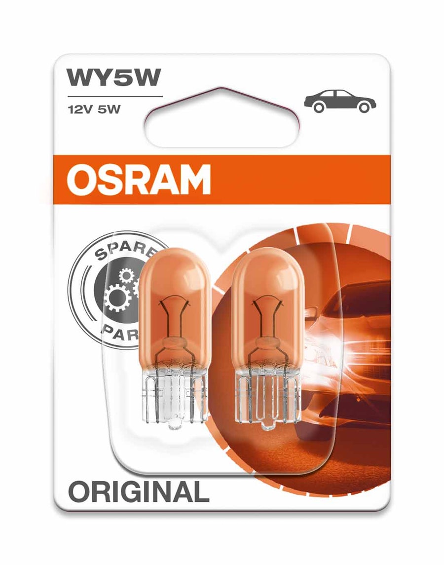 Lâmpada Halogena WY5W - Âmbar - Osram - 2827 - Unitário