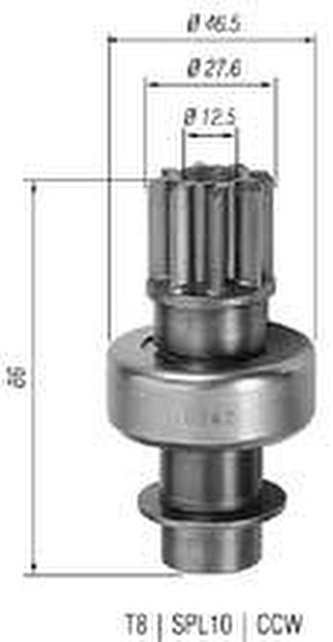 Impulsor de Partida do Motor de Arranque - Zen - 0342 - Unitário