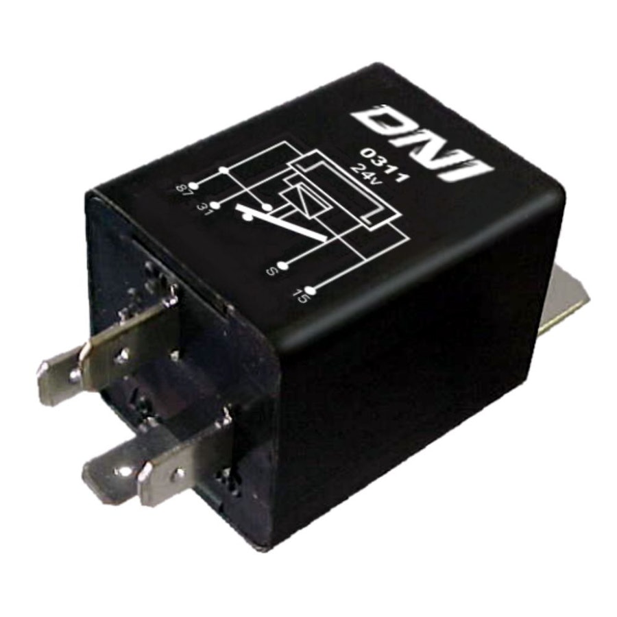 Relé de Parada Solicitada Mercedes-Benz 3645457005 - 24V 4 Terminais - DNI - DNI 0311 - Unitário