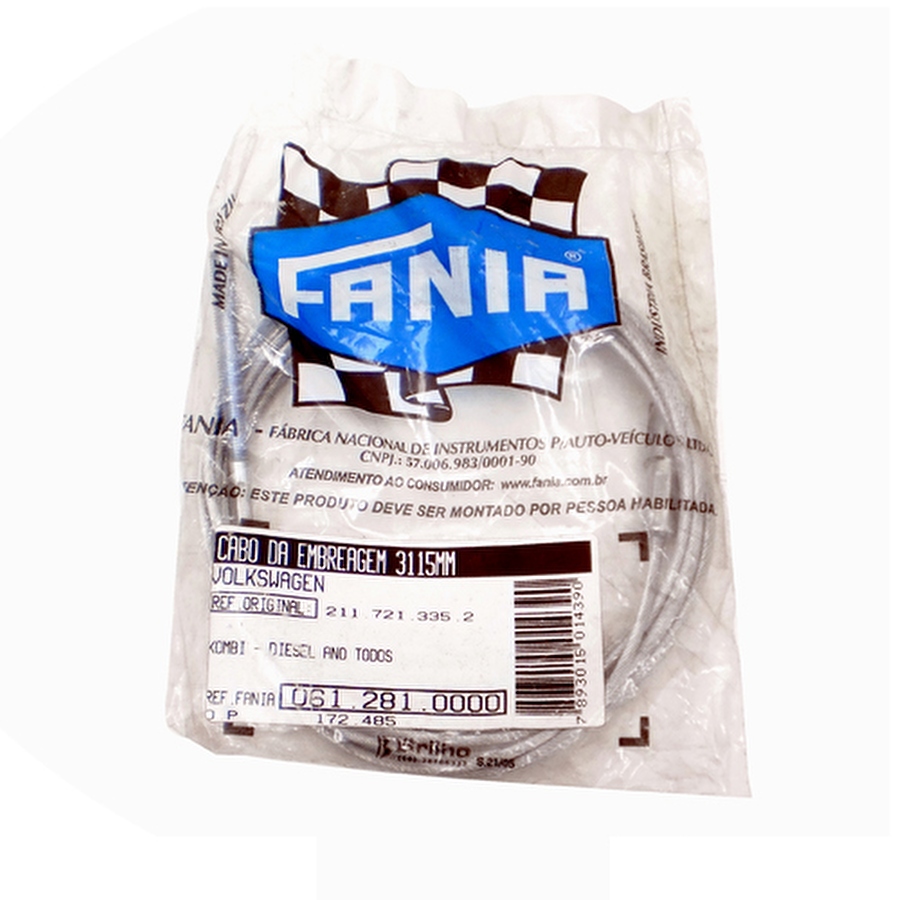 Cabo da Embreagem - Fania - 61-281 - Unitário