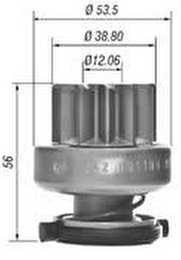 Impulsor de Partida do Motor de Arranque - Zen - 1642 - Unitário